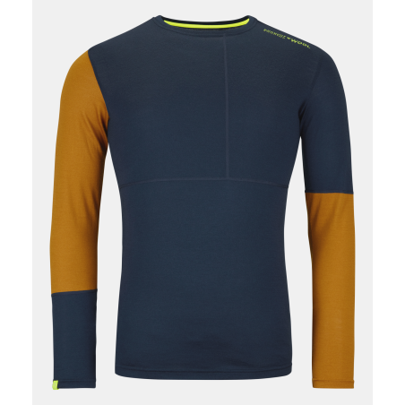 Ortovox - 185 Rock'N'Wool Long Sleeve M Deep Ocean, maglia a maniche lunghe